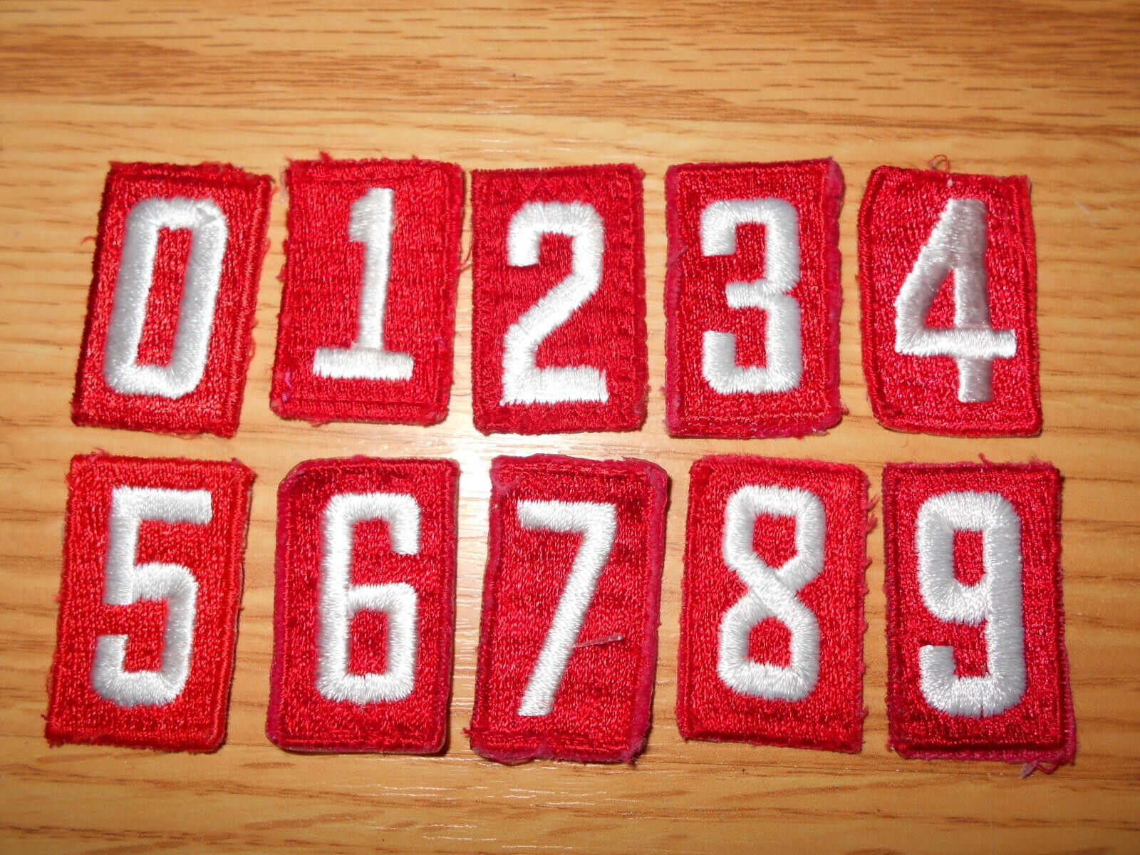 Boy Scout Embroidered Red Troop Unit Numeral - Your Choice Of Number/quantity