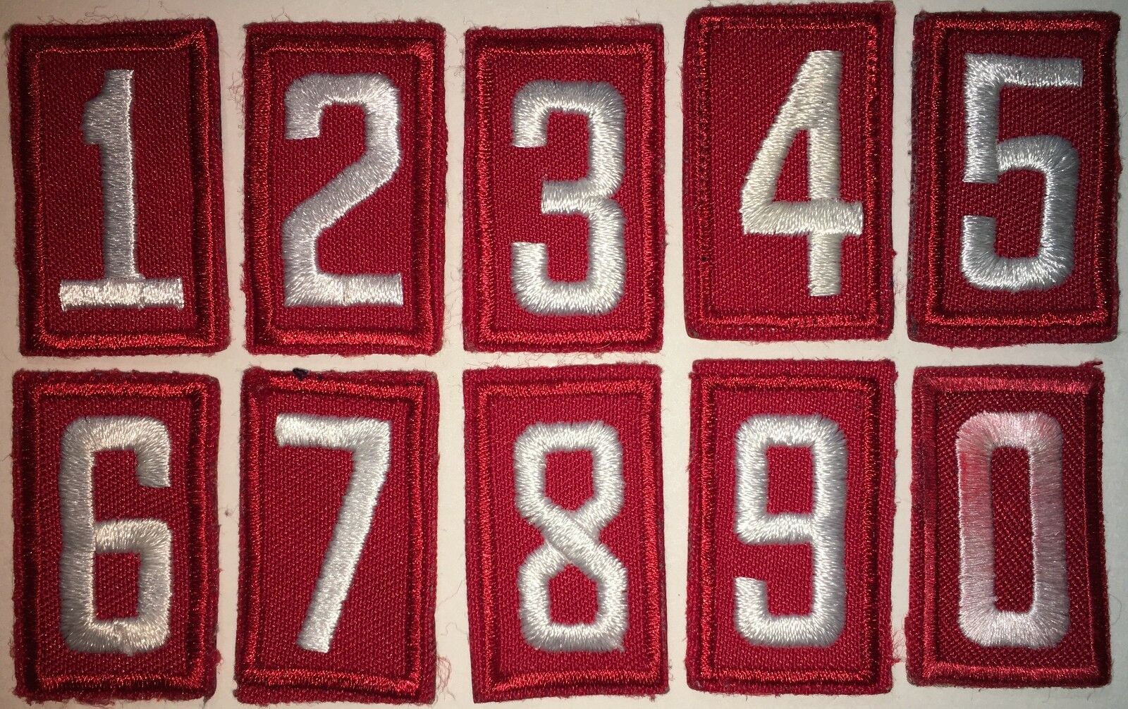 Bsa Boy Scout Of America Embroidered Red Troop Numbers Used